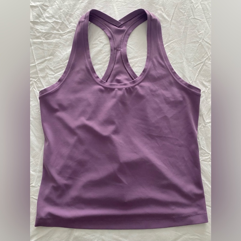 Lululemon Cool Racerback Short Tank Top Size 12 Wisteria Purple
